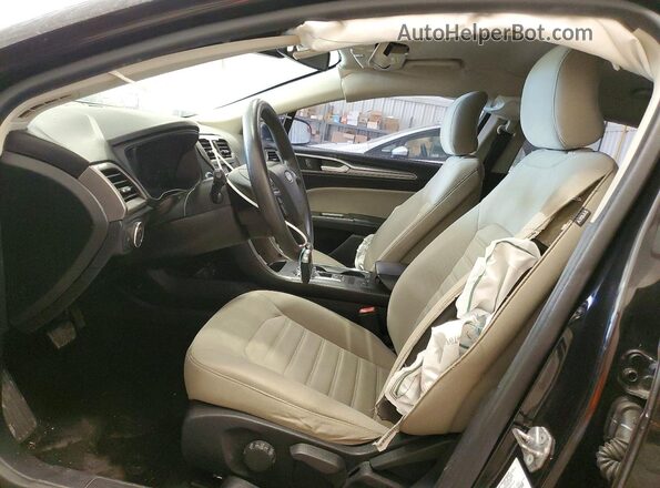 3FA6P0G76KR280962 2019 FORD FUSION Black წინა სალონის ხედი