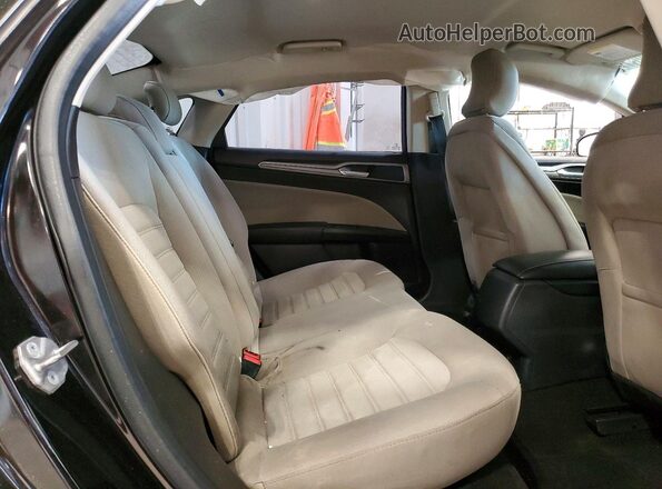 3FA6P0G76KR280962 2019 FORD FUSION Black უკანა სავარძლების ხედი