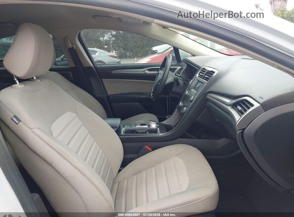 3FA6P0G76LR112806 2020 FORD FUSION White Вид салону спереду