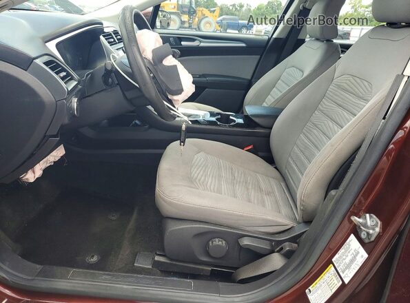 3FA6P0G77GR376932 2016 FORD FUSION Brown Вид салону спереду