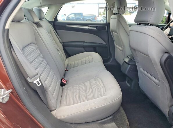 3FA6P0G77GR376932 2016 FORD FUSION Brown Вид задніх сидінь