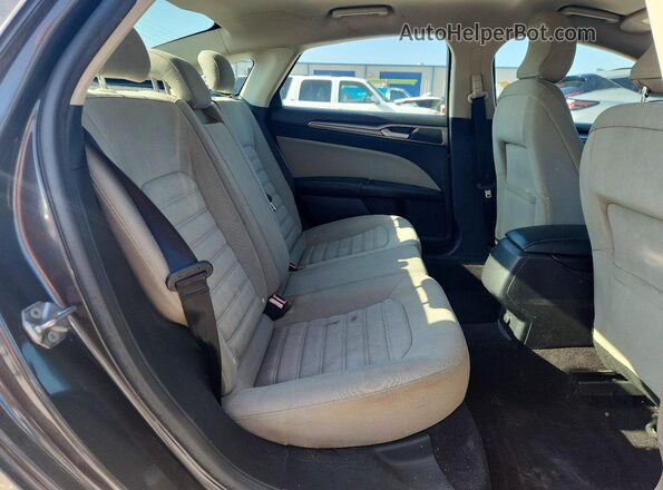 3FA6P0G77HR190003 2017 FORD FUSION Gray უკანა სავარძლების ხედი