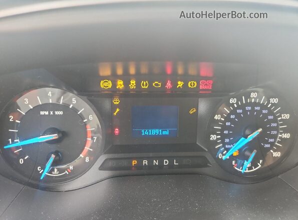 3FA6P0G77HR358156 2017 FORD FUSION White Instrument cluster view