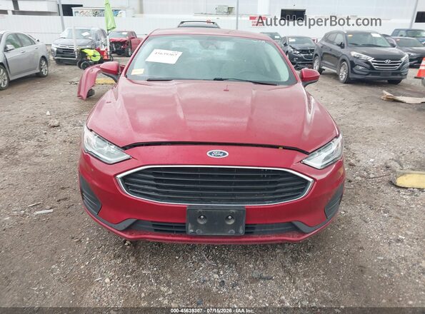 3FA6P0G77LR111681 2020 FORD FUSION Red Vista del cuadro de instrumentos