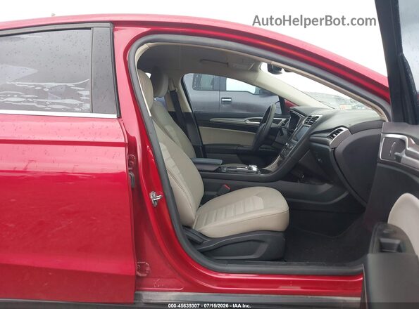 3FA6P0G77LR111681 2020 FORD FUSION Red Vista interior delantera