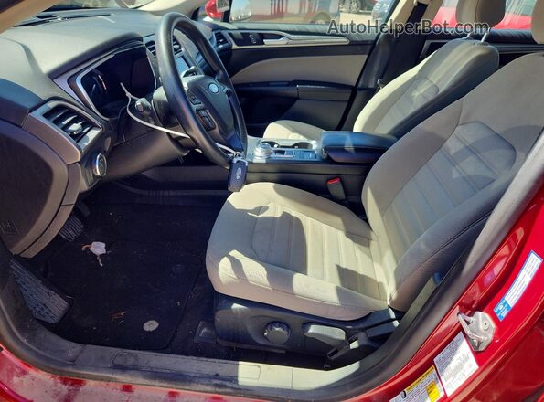 3FA6P0G77LR230525 2020 FORD FUSION Burgundy Widok wnętrza z przodu