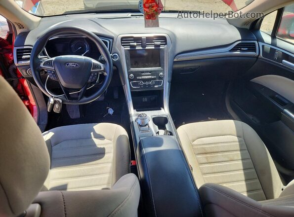 3FA6P0G77LR230525 2020 FORD FUSION Burgundy Widok deski rozdzielczej