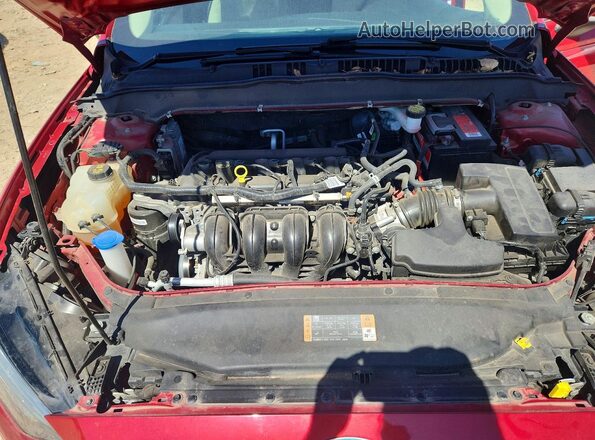 3FA6P0G77LR230525 2020 FORD FUSION Burgundy Widok wnętrza z tyłu