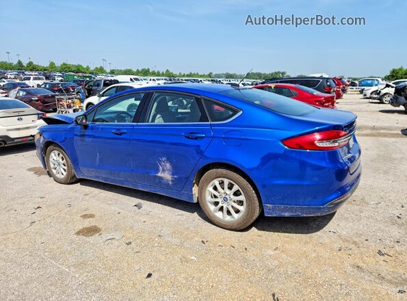 3FA6P0G78JR211432 2018 FORD FUSION Синий Задняя левая четверть