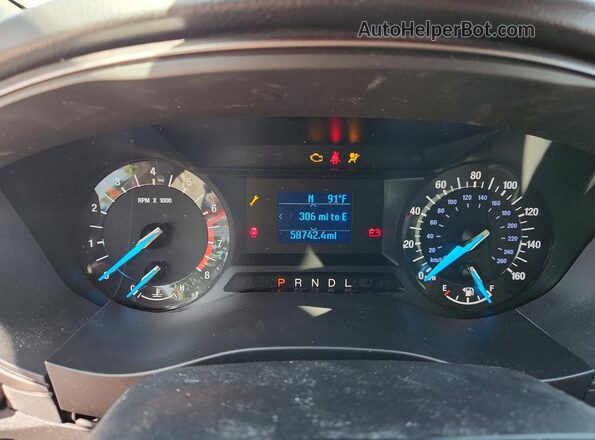 3FA6P0G78JR211432 2018 FORD FUSION Синий Вид щитка приборов