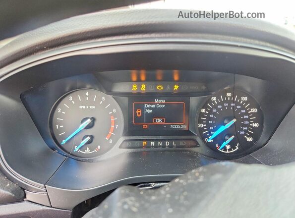 3FA6P0G78LR170299 2020 FORD FUSION Gray Widok zestawu wskaźników