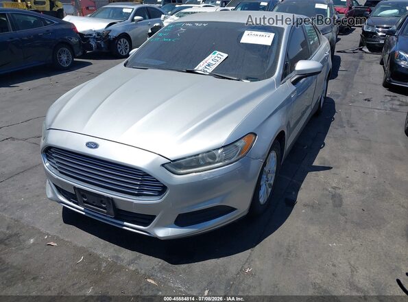 3FA6P0G79GR215529 2016 FORD FUSION Серебряный Передняя левая четверть