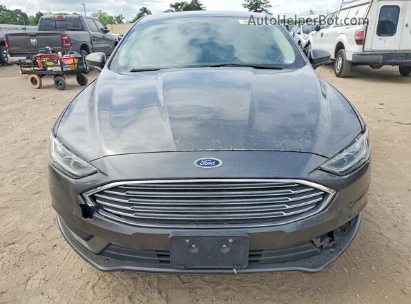 3FA6P0G79JR104048 2018 FORD FUSION Gray Front view