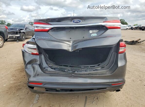 3FA6P0G79JR104048 2018 FORD FUSION Gray Rear view