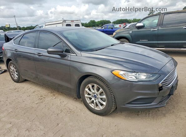 3FA6P0G79JR104048 2018 FORD FUSION Gray Front right