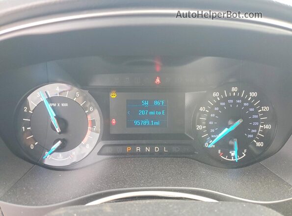 3FA6P0G79JR104048 2018 FORD FUSION Gray Instrument cluster view