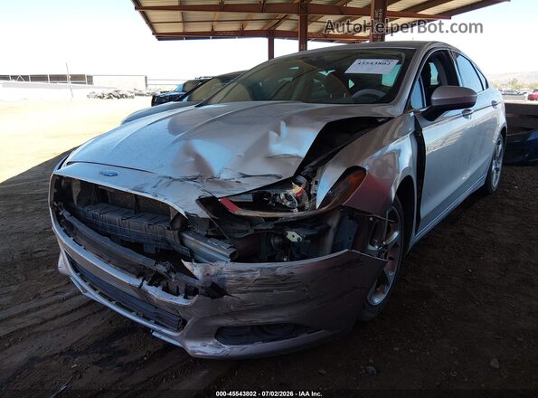 3FA6P0G7XGR214812 2016 FORD FUSION Silver Przód lewy