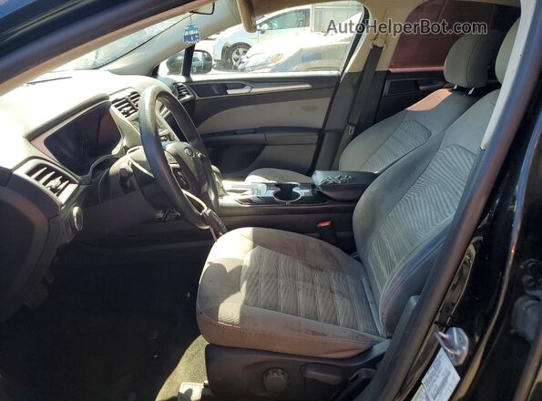 3FA6P0G7XGR216382 2016 FORD FUSION Black Widok wnętrza z przodu