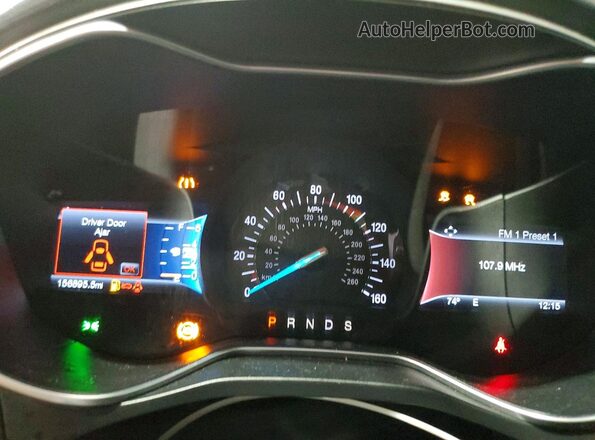 3FA6P0H70GR314562 2016 FORD FUSION Black Vista del cuadro de instrumentos