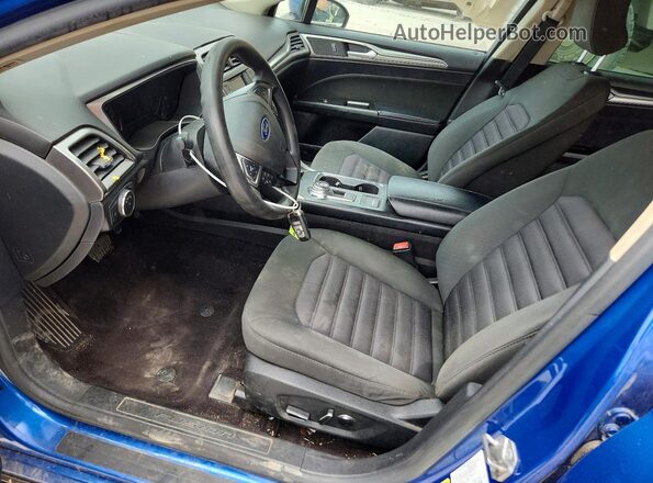 3FA6P0H70HR108711 2017 FORD FUSION Blue წინა სალონის ხედი