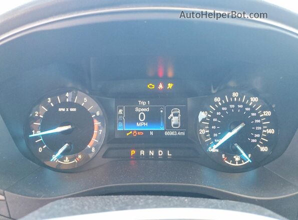3FA6P0H70HR187801 2017 FORD FUSION White Vista del cuadro de instrumentos