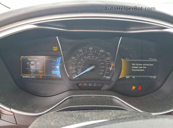 3FA6P0H70HR392809 2017 FORD FUSION White Սարքավորումների վահանակի տեսք