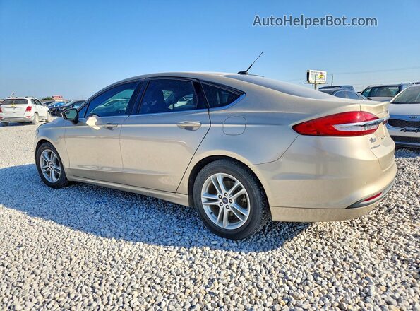 3FA6P0H70JR114675 2018 FORD FUSION Бежевый Задняя левая четверть