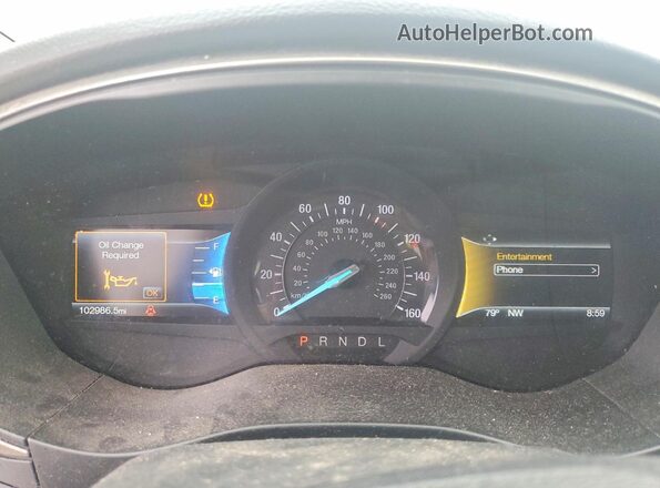 3FA6P0H70JR136028 2018 FORD FUSION Silver Widok zestawu wskaźników