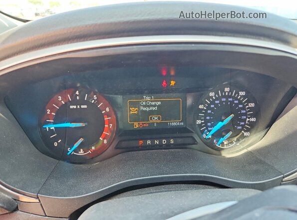 3FA6P0H71GR223249 2016 FORD FUSION Серебряный Вид щитка приборов