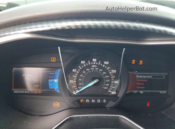 3FA6P0H71GR238396 2016 FORD FUSION Black Instrument cluster view