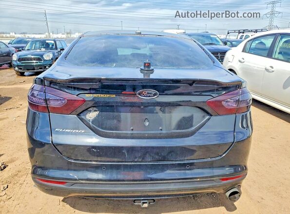 3FA6P0H71GR238396 2016 FORD FUSION Black Rear view