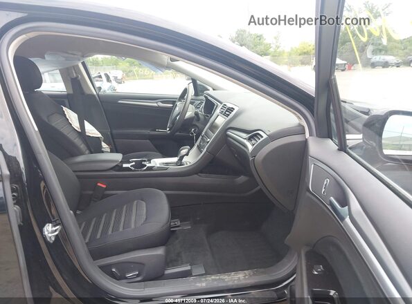 3FA6P0H71GR395796 2016 FORD FUSION Black წინა სალონის ხედი