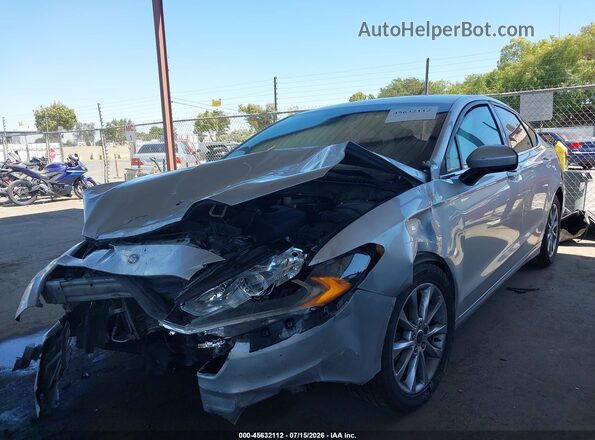 3FA6P0H71HR183207 2017 FORD FUSION Серебряный Передняя левая четверть