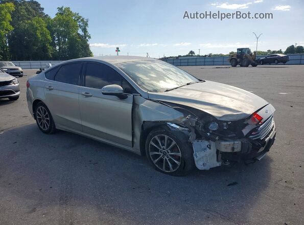 3FA6P0H72HR193258 2017 FORD FUSION Gold Delantero derecho