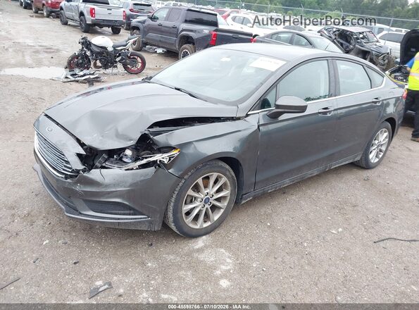 3FA6P0H72HR204033 2017 FORD FUSION Серый Передняя левая четверть