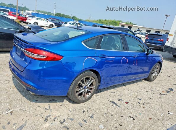 3FA6P0H72HR404751 2017 FORD FUSION Blue Задня права чверть