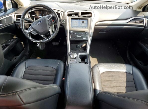 3FA6P0H72HR404751 2017 FORD FUSION Blue Вид панелі приладів