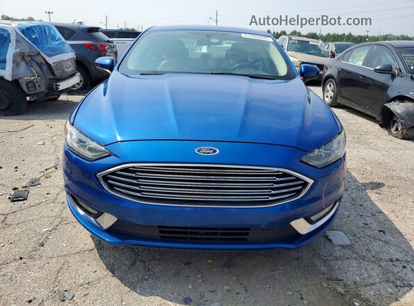 3FA6P0H72HR404751 2017 FORD FUSION Blue Вид спереду