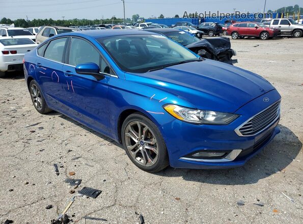 3FA6P0H72HR404751 2017 FORD FUSION Blue Передня права чверть
