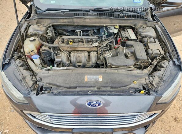 3FA6P0H72JR176398 2018 FORD FUSION Серый Вид задней части салона
