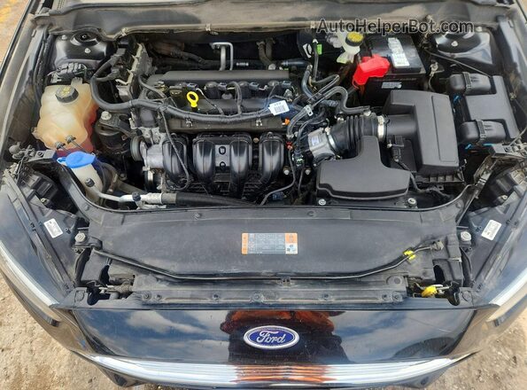 3FA6P0H73GR304480 2016 FORD FUSION Black Вид задньої частини салону