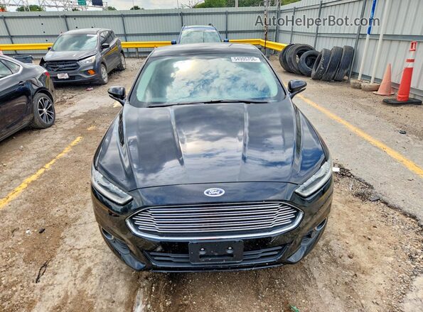 3FA6P0H73GR304480 2016 FORD FUSION Black Вид спереду