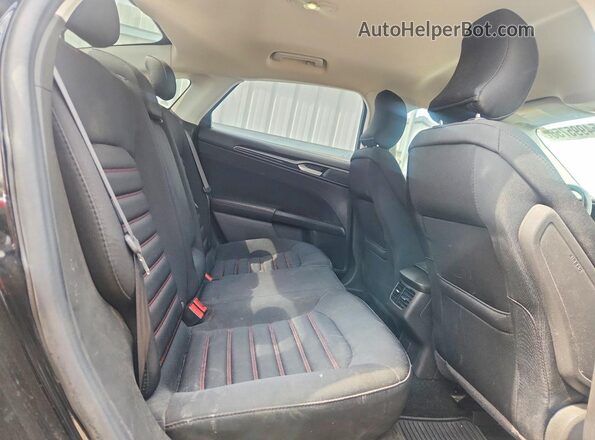 3FA6P0H73GR304480 2016 FORD FUSION Black Вид задніх сидінь