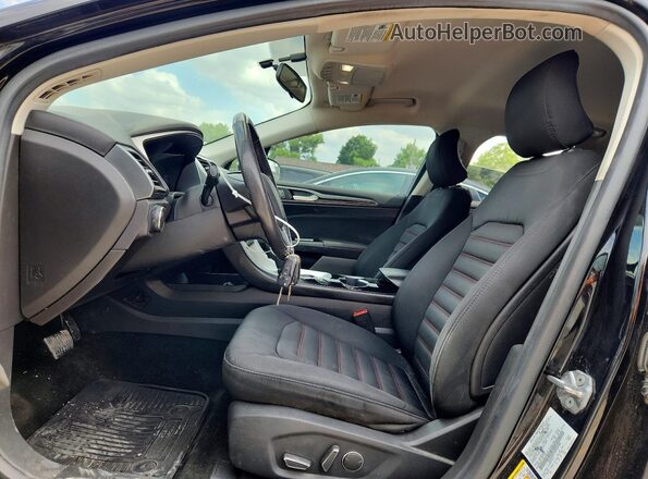 3FA6P0H73GR304480 2016 FORD FUSION Black Вид салону спереду