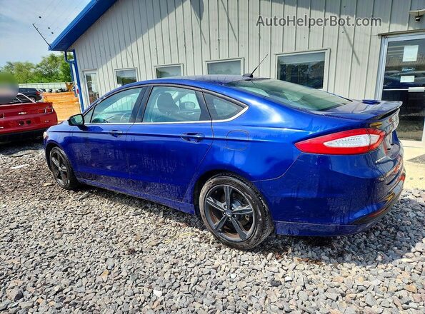 3FA6P0H73GR352173 2016 FORD FUSION Blue Rear left