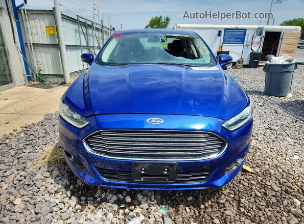 3FA6P0H73GR352173 2016 FORD FUSION Blue Front view
