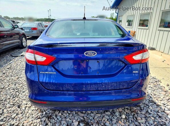 3FA6P0H73GR352173 2016 FORD FUSION Blue Rear view