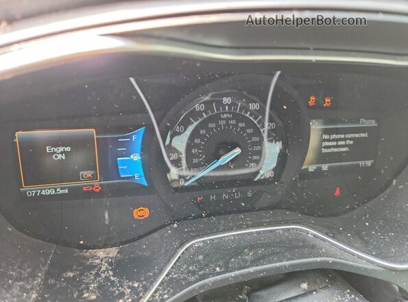 3FA6P0H73GR352173 2016 FORD FUSION Blue Instrument cluster view
