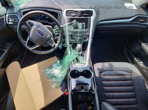 3FA6P0H73GR352173 2016 FORD FUSION Blue Dashboard view
