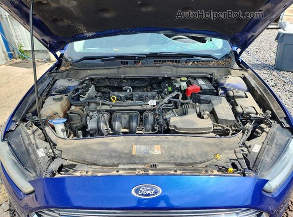 3FA6P0H73GR352173 2016 FORD FUSION Blue Rear interior view